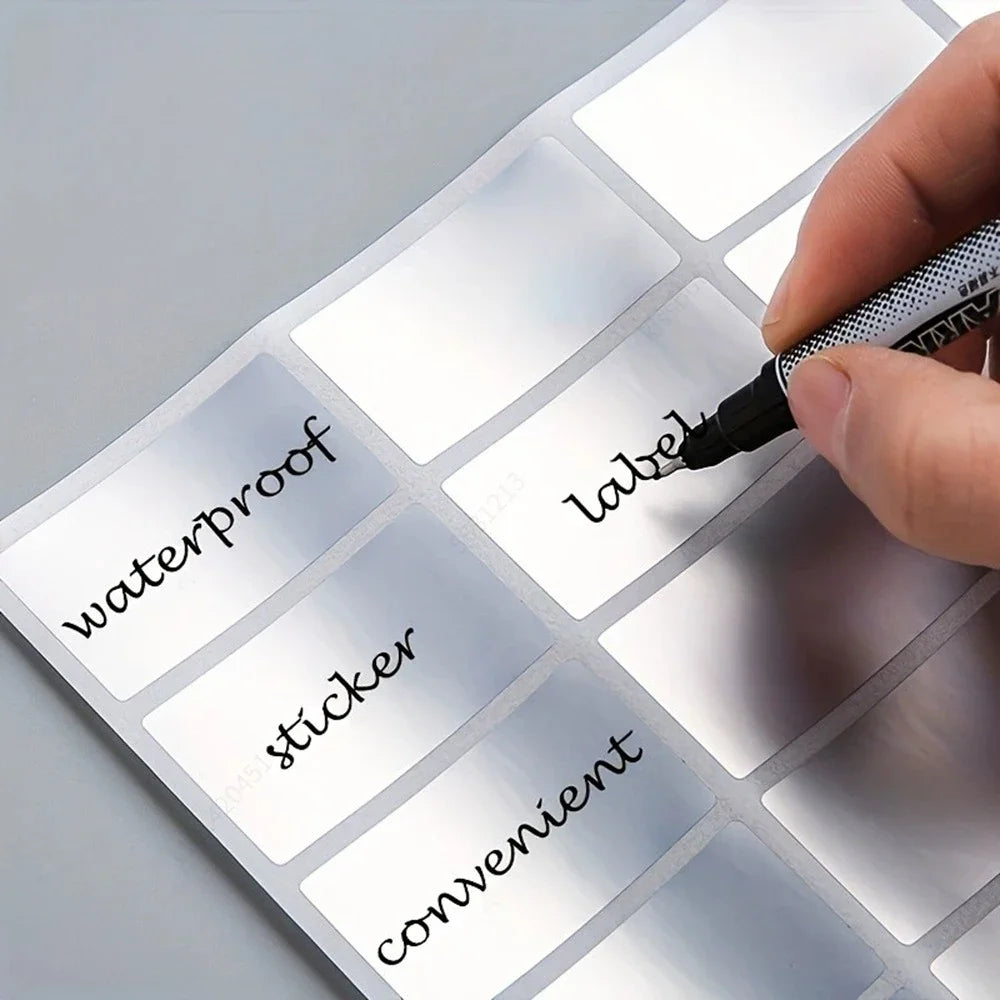 160Pcs-300Pcs-600Pcs Removable Waterproof Label Stickers Ideal for Organizing Office & Home Use Storage Freeze Food Design