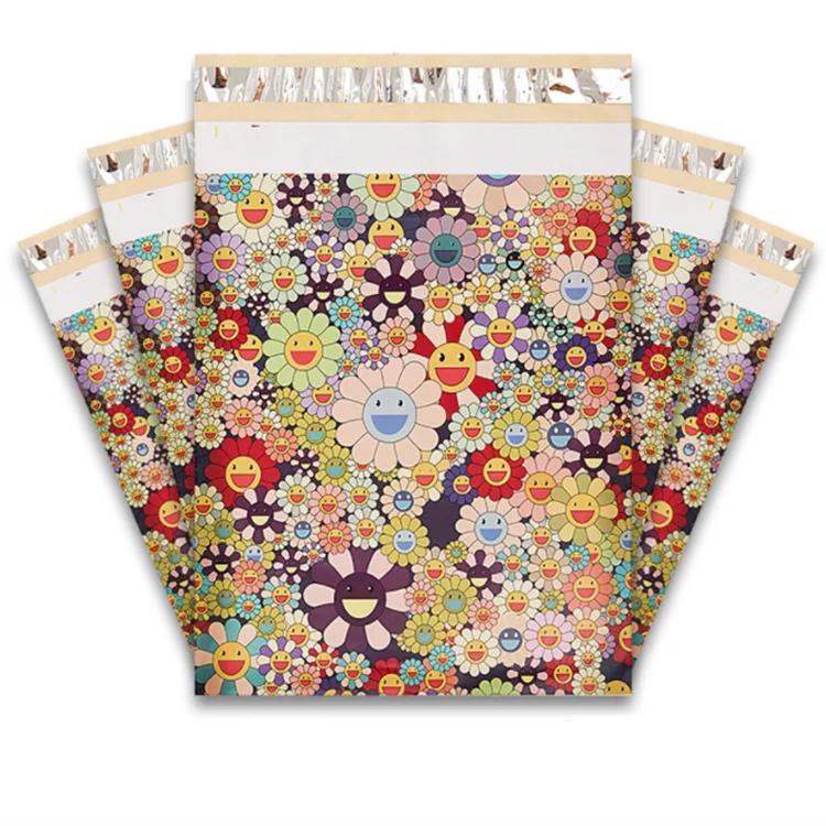 100PCS Poly Mailer Adhesive Envelope Courier Print Bag DIY Lady Panties Dress T-shirt Wedding Xmas Gift Box Packaging Pouches
