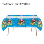 1pcs Pikachu Poké Ball Party Tablecloth Birthday Party Decoration Plastic Table Cover Tableware Baby Shower Supplies