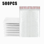 1-500PCS Poly Bubble Mailers Padded Envelopes Self Seal Bubble Lined Waterproof Cushion Shipping Enveloper Mailers White