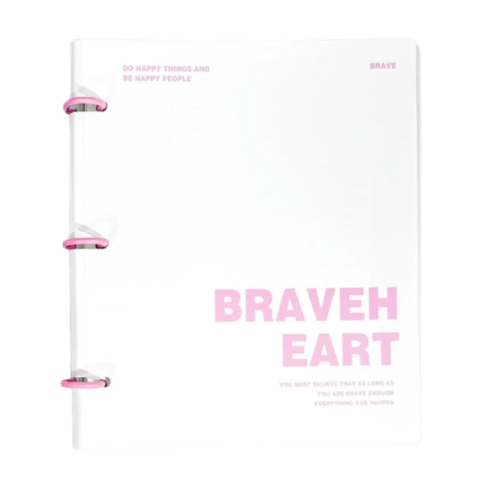 3 Ring Loose-leaf File Folder Thickened Detachable Notebook Binder Waterproof Multifunctional Loose Leaf Document Folder