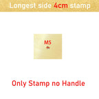 Leather Stamp LOGO Customisation Brass Mould Hand Punching Leather Stamps Brand Working Carving Stamping Punches Tools Craft