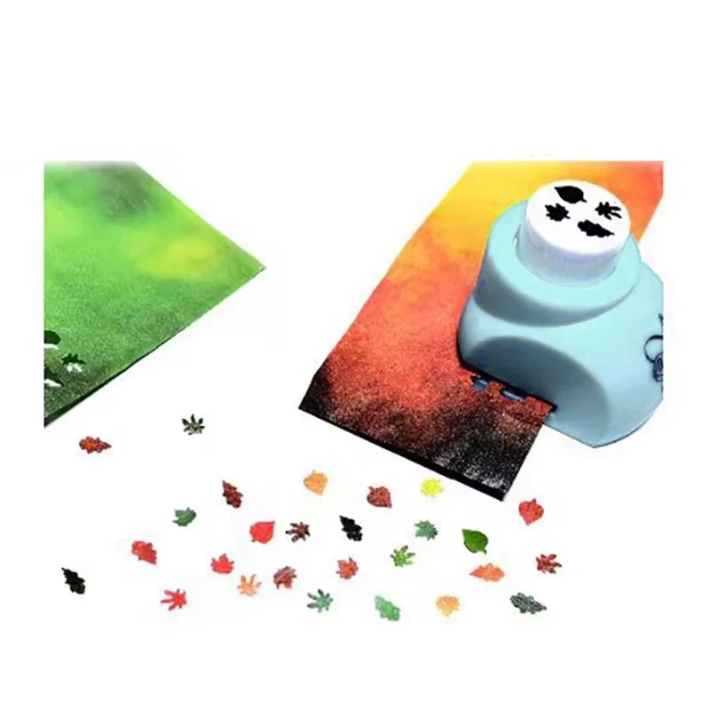 4 in 1 Model Scene Leaves Punch Leaf Model Puncher Sand Table Accessories Scenario Models Mini Hole Puncher Scrapbooking Tools
