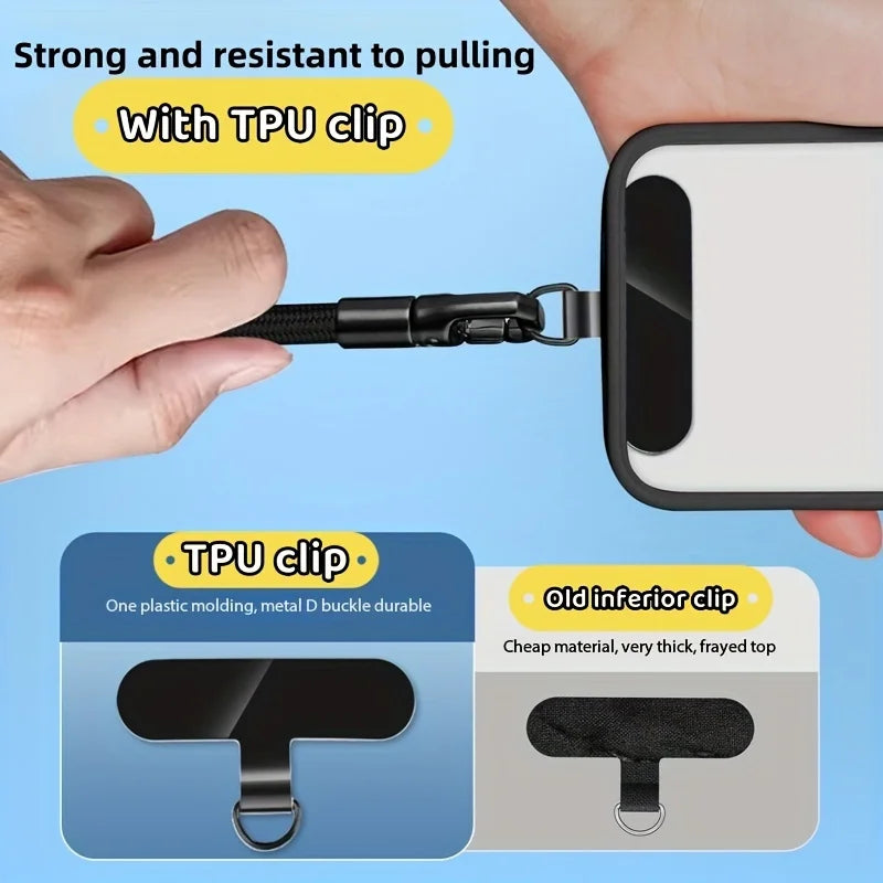 Phone Wrist Lanyard Rope Bracelet Anti Fall Drop TelePhone Hand Strap Cord Band Mobile For iPhone Samsung Cellphone Chain Charm