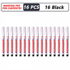 iLMH 4-40Pcs Deep Hole Long Nib Head Marker For Metal Perforating Pen Waterproof Bathroom Woodworking Decor Multi-Purpose Tool