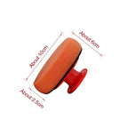 4 Inch Foam Wax Applicator Pads with Red Handle Soft Sponge Polishing Pads for Car Cleaning and Paint Maintenance