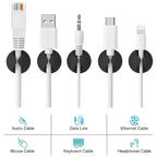 Desktop Cable Clips Portable Adhesive Cable Management Charger Wire Holder Clips Cord Organizers for Home Office Car Nightstand