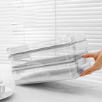 Document Storage Box,Desktop Documents, A4 Data Sorting Box, Household Registration Book, File Bag, Dustproof And Moisture-Proof