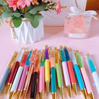 10 Pieces of Ballpoint Pens DIY Empty Pen Barrels for Handmade Quicksand Pens, Floating Flower Pens, Business Event Signature Pens, and Souvenirs