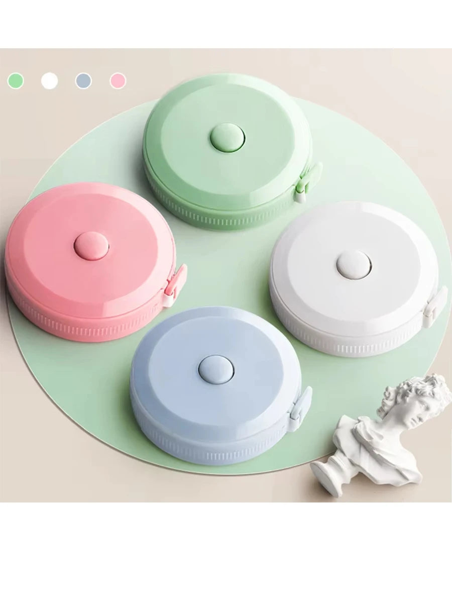2 Meter Soft Tape Measure Scale Body Sewing Flexible Tailor Ruler Centimeter Inch Portable Retractable Self-Lock Measuring Tape