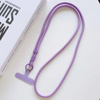 Candy Color Crossbody Colorful Long Strap for Mobile Phone Adjustable Lanyard Necklace Hanging Rope Anti-Lost Accessories