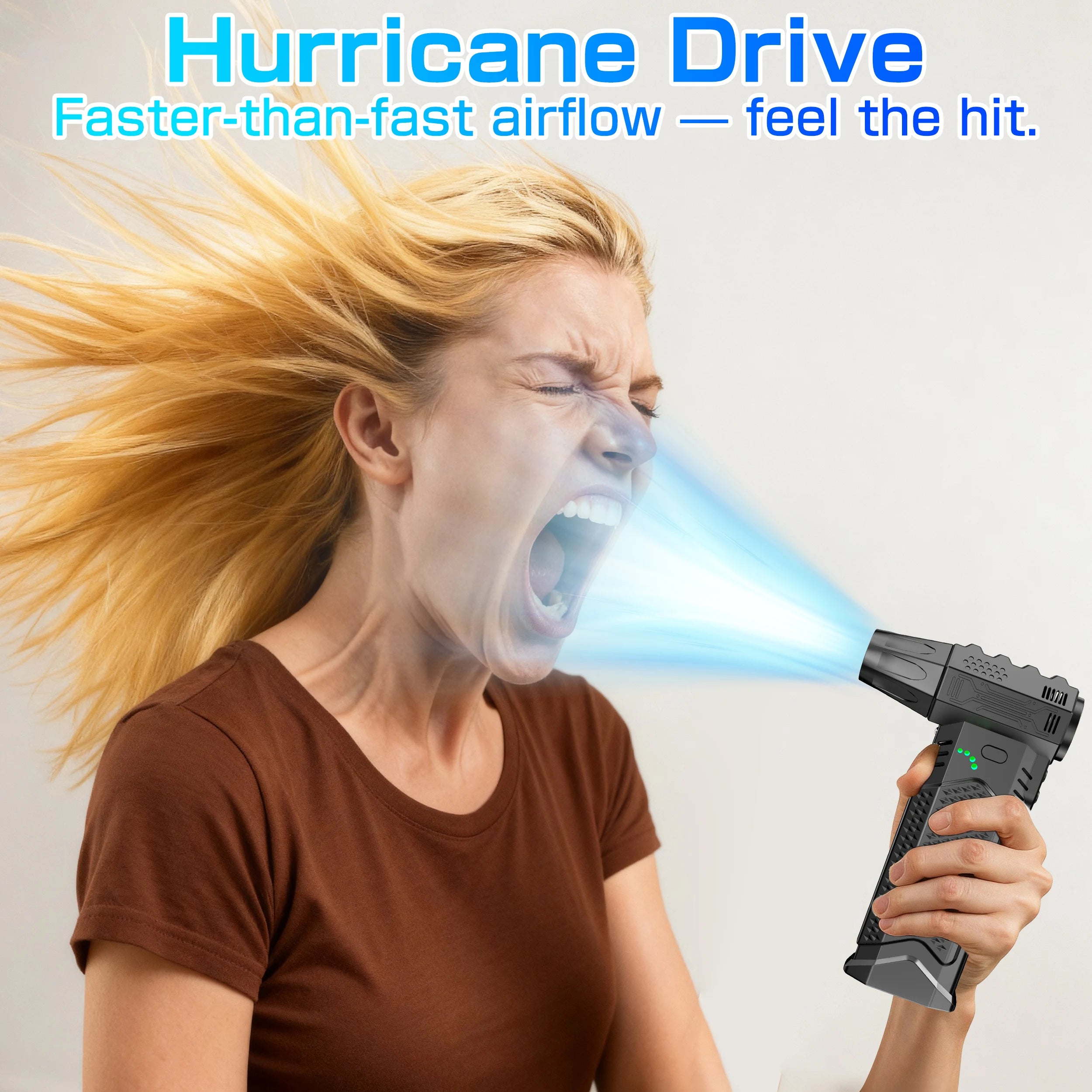 Computer Keyboard Vacuum Cleaner Powerful Turbo Fan Violent Jet Blower Cleaning Tools Air Duster Hair Dryer Electric for Car Camera Home Outdoors Camping Truck RV Universal