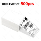 100mm Direct Thermal Labels 100/500 pcs Per Stacked Strong Adhesive Labels Resistant to Water Grease For shipping label 4inch