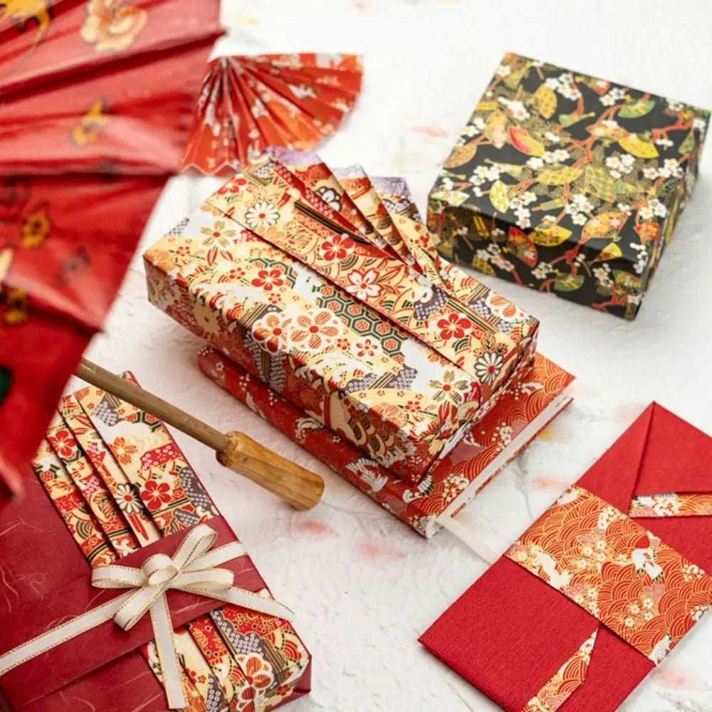 Art Material Japanese Style Gift Wrap Paper Sakura Pattern 42*58cm Origami Paper Paper-cut Folding Paper Paper Cutting