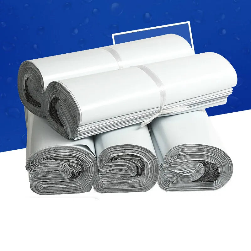 100Pcs self adhesive poly mailer shipping bags waterproof durable postal packaging bags for clothes e commerce delivery packing