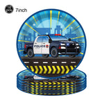 Police Party Plates Napkins Police Birthday Party Tableware Set Police Officer Car Party Decorations Favors Police Theme Party