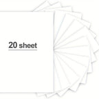 20 Sheets A4 Brown Kraft /Black /White Cardstock 8.26 x 11.7in, 250gsm White cardstock Paper DIY Crafts Invitation Cards Making