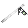 Functional Combination Adjustable Right Angle Ruler and Protractor, Movable Measuring Tool Measuring Instrument
