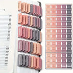 5 sheet/set Sticky Notes Bible Index Tabs Morandi Boho Theme Laminated Bible Tabs Studying Bible Index Memo Pads