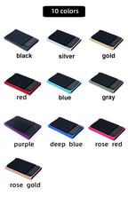 YUECIMIE Slim Aluminum Wallet With Elasticity Back Pouch ID Credit Card Holder Mini RFID Wallet Automatic Pop up Bank Card Case