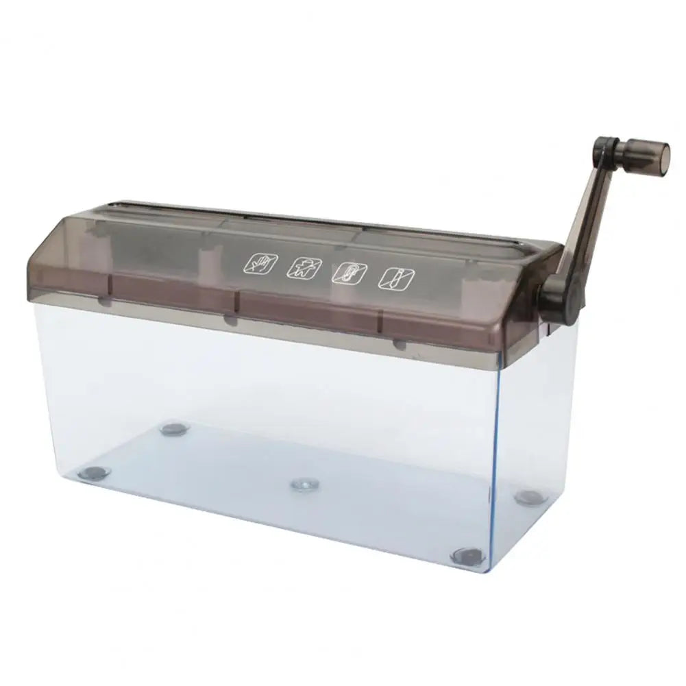 Paper Shredder Non-electric Paper Shredder A4 Paper Hand Shredder Strip Cut 3mm Portable Document Cutter Home Office Desktop