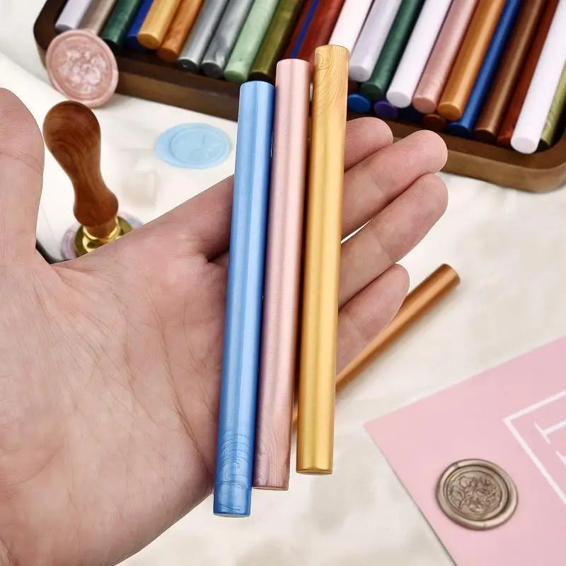 13cm Long 5pc DIY Seal Wax Sticks For Melting Glue Gun Sealing Wax Sticks Wedding Party Invitation Sealing Wax For Fashion Gift