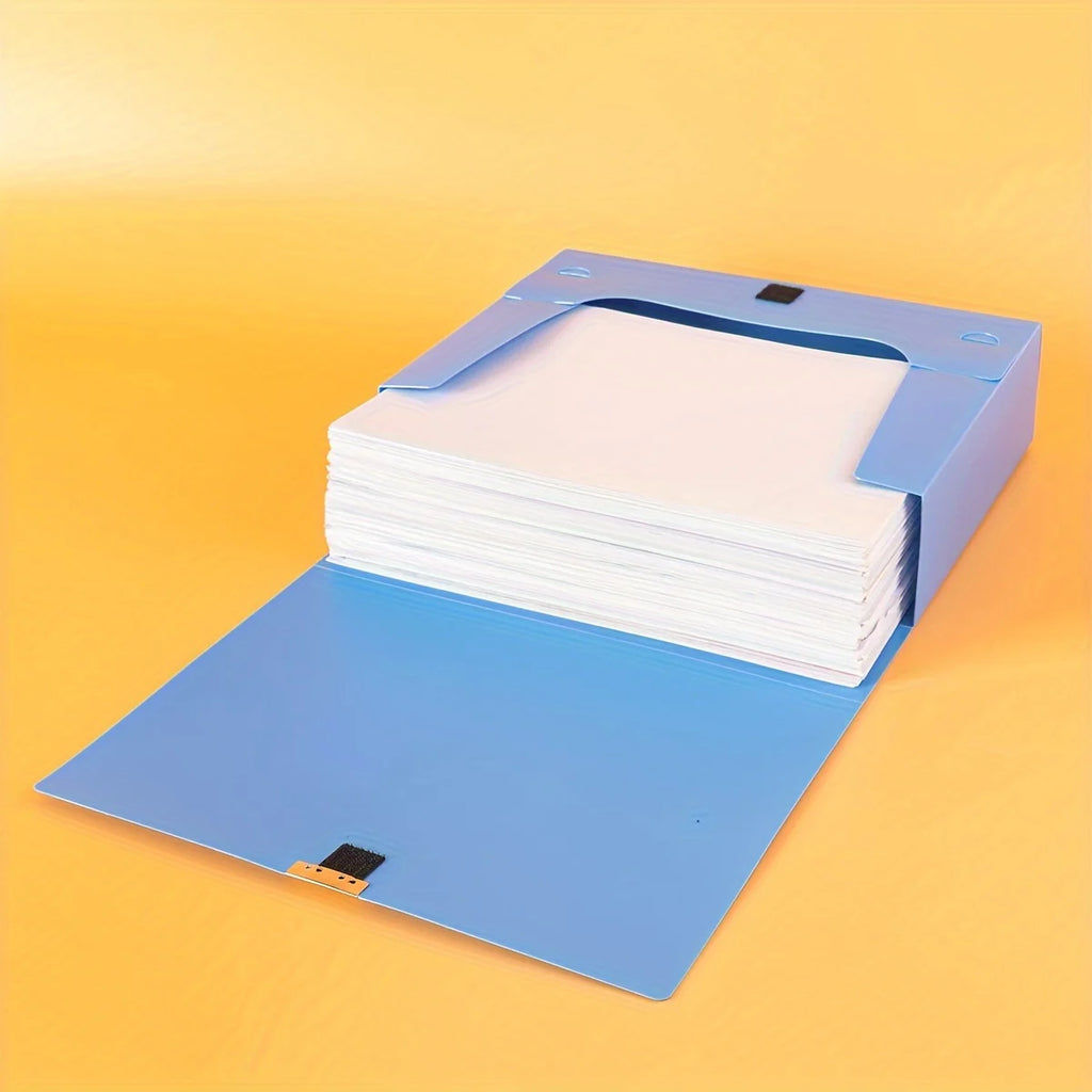 10pcs A4 Colorful File Boxes - Durable Thick Plastic Document Organizers for Contracts, Accounting Receipts & Office Supplies