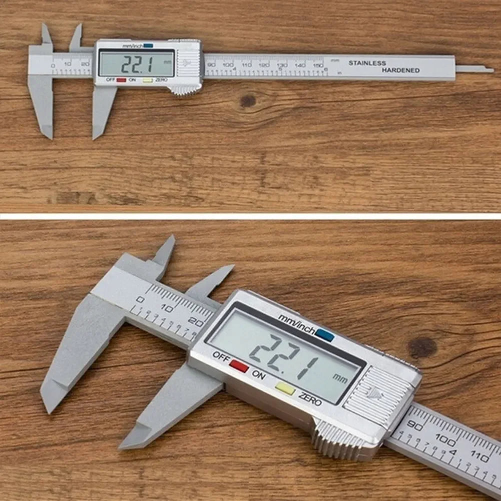 Digital Electronic Vernier Caliper 150mm Tattoo Eyebrow Ruler Measuring Tool 6 Inch LCD Microblading Micrometer Measurement Tool