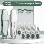 Press Correction Tape Set 5mm*12m Large Capacity Refill Replacement Stationery School Office Supplies Pen Style Correction Tape