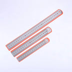 Stainless Steel Double Side Straight Ruler Centimeter Inches Scale Metric Ruler Precision Measuring Tool School Office Supplies