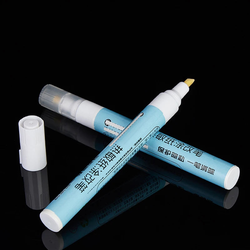 Portable Correction Pen 3 Seconds To Erase Correction Fluid Pen Thermal Paper Parcel Label Correction Fluid Privacy Protection