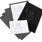100 Sheets/Lot A4 Copy Carbon Paper Painting Tracing Paper Graphite Painting Reusable Office Accessories Supply Legible Tracing