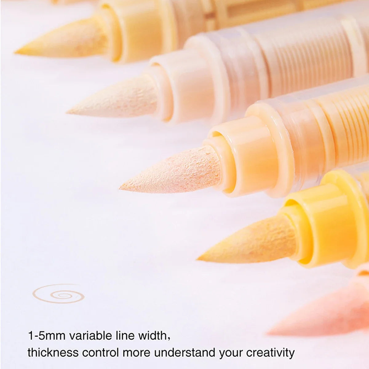 GuangNa 12-72 Colors Soft Brush Acrylic Marker Pen Set,Skin Tone, Macaron color,DIY Hand Drawn,Paint Art Markers pens,GN.8201F/M