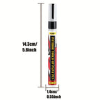 Car Button Paint Repair Pen | Black Touch-Up | Fix Interior/Steering Wheel/Dashboard Scratches | Leather Seat Color Matching