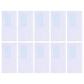 50Pcs Peel and Seal Security Envelopes with Left Window for Invoices Statements Checks Confidential Storage