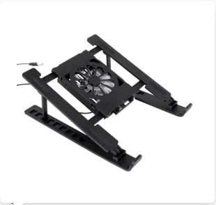 2026 Hot Selling Items Adjustable Height Laptop Cooling Stand Portable Foldable Design Multiple Speed Quiet Fan