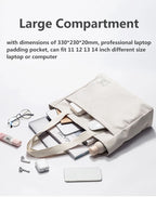 Shockproof Canvas Women Laptop Tote Bag 14 inch for Macbook Air Pro Huawei Dell ASUS Acer XiaoMi HP Notebook Handbags Briefcase