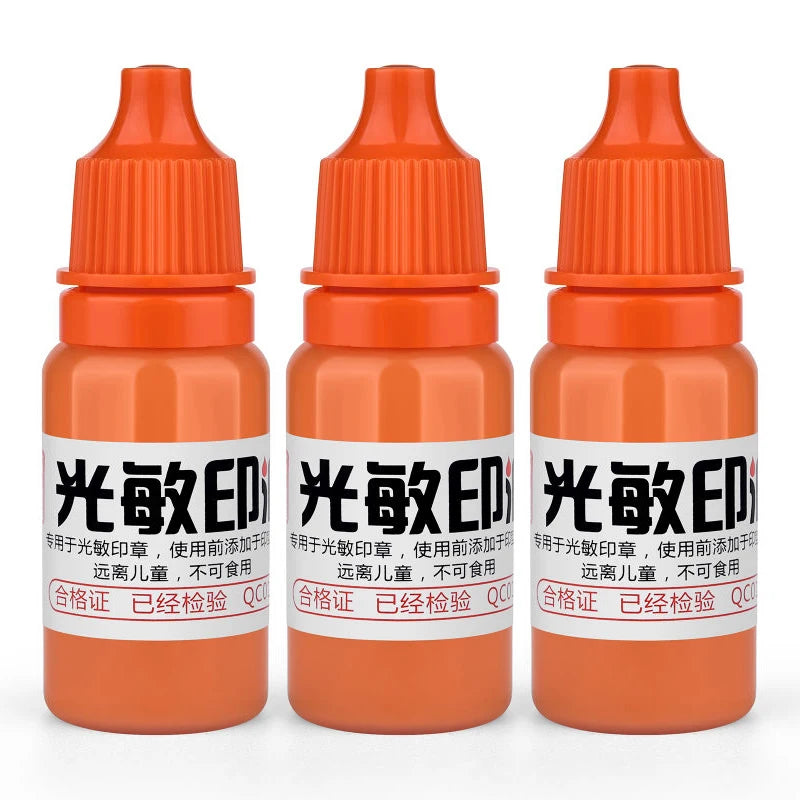 10ml Blue Red Black Ink Textile Clothes Ink Special Ink For Students Kids Name Stamp Printing On Clothing Waterproof Not Fade