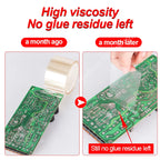 Transparent PET High-Temperature Silicone Tape Heat-Resistant Insulation Packaging Circuit Board Fixing Cable Heat Sealing
