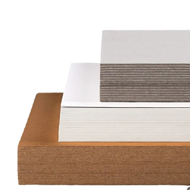 10 Sheets A4 Hard Cardboard White Gray Brown Kraft Paper Diy Handmake Card Making Craft Paper Board Thickness 1mm/1.5mm/2mm