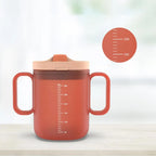 Adult Sippy Cup with Lid and Straw Plastic Mug Drinking Cup Disabled Elderly Spill Proof Dysphagia Cup Parkinsons Aids Living