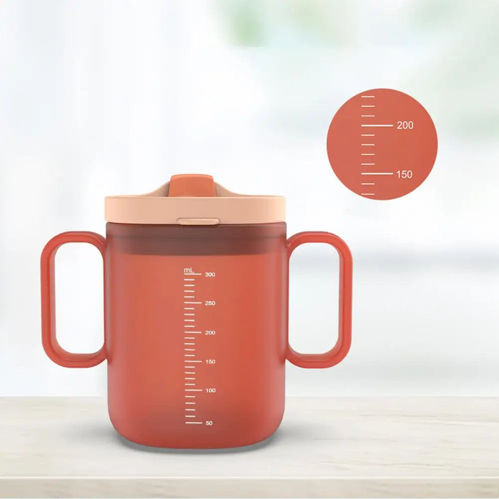 Adult Sippy Cup with Lid and Straw Plastic Mug Drinking Cup Disabled Elderly Spill Proof Dysphagia Cup Parkinsons Aids Living