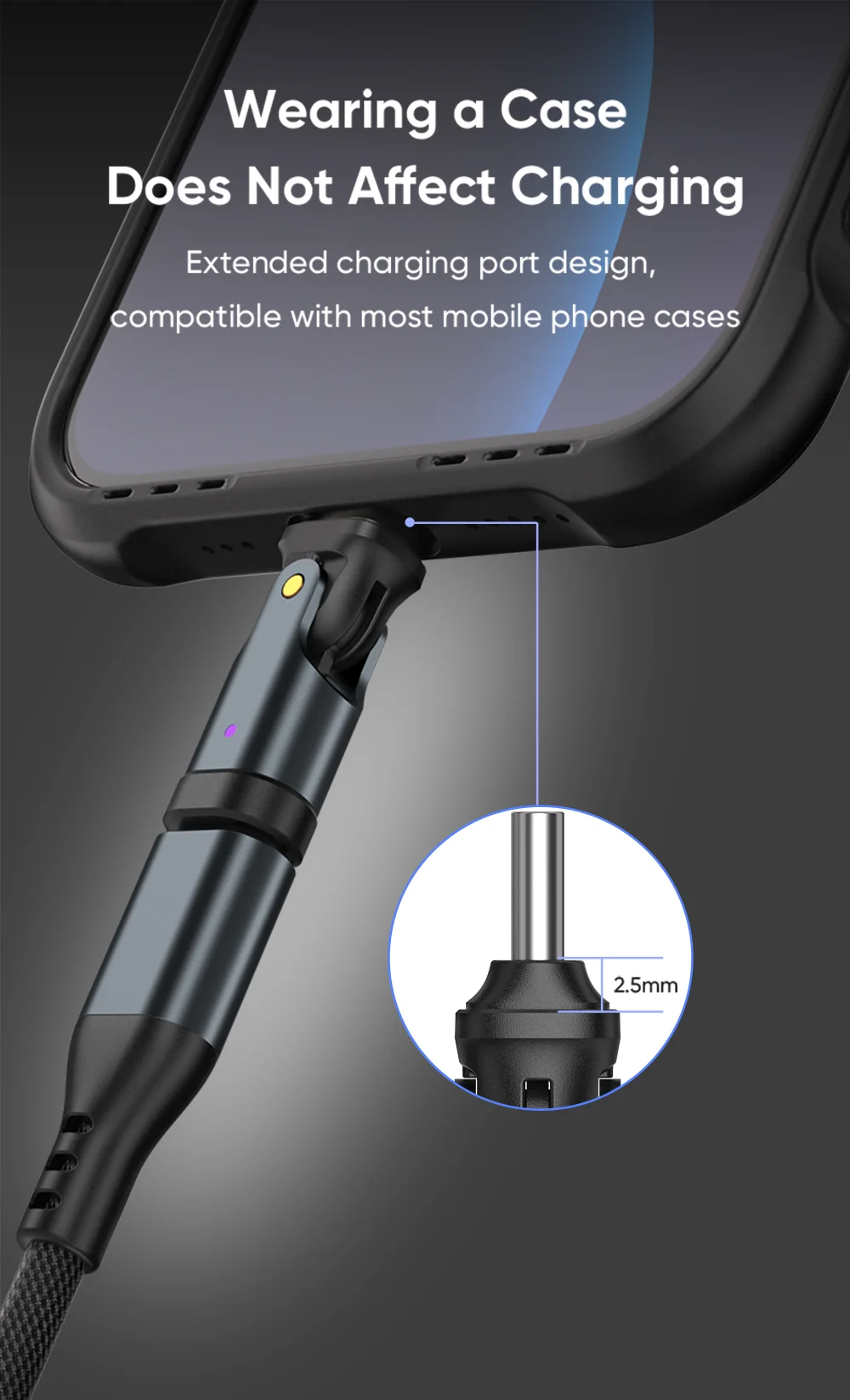 NNBILI 180 Rotation PD240W USB3.1 USBC to Type C OTG Adapter 5A Fast Charge Cable Converter for iPhone 16 MacBook Samsung Xiaomi