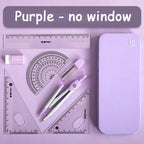 7 Pcs/set Mathematical Rulers Set Multi-function Professional Compass Ruler Drawing Tools School Supplies Students Stationery