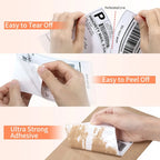 4x6 Thermal Direct Shipping Label,Pack of 500 Fan-Fold Labels, Permanent Adhesive, Commercial Grade Thermal Shipping Labels