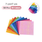 50Pcs Metallic Pearl Cardstock Paper Shimmer DIY Shiny Craft For Wedding, Scrapbook, Craft, Cards Party Decoration