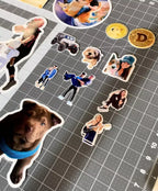 100pcs Custom Sticker Your Logo Text Tag PVC Label Vinyl Waterproof Computer Luggage Self Adhesive Personalized Die Cut Stickers