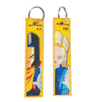 Dragon Ball Embroidery Cool Keychain Lanyard Anime Manga Series Badge Holder USB Pendant Portable Key Lanyard Accessories