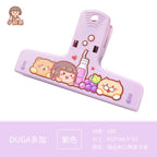Cute Cartoon ABS Paper Clipper Bookmark Binder Multicolor Office Accessories Document Clip School Supplies Kawaii Stationery