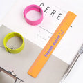 4Pcs 180Mm Flexible Silicone Ruler Bracelet Kids Measure Tool Foldable Pocket Pencil Box Wristband Learning Aid Birthday Gift
